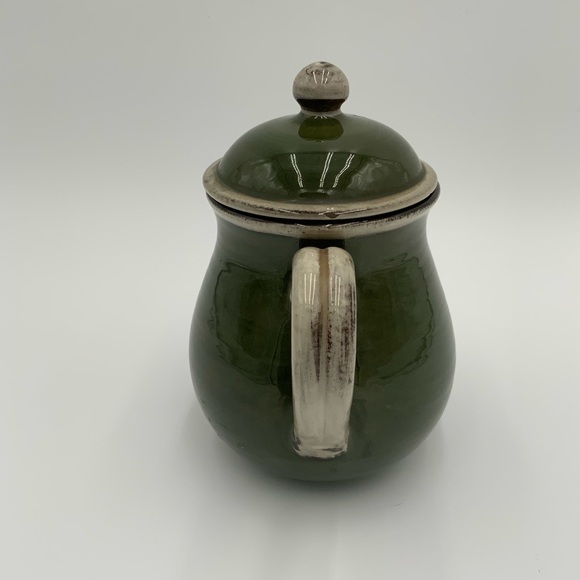 Vintage Signed Kohler Folk Art Pottery Pitcher, Floral - Picture 6 of 9